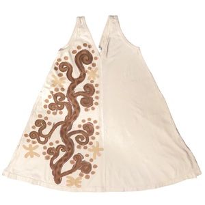 Tapis Painted cotton tank dress with pockets M
